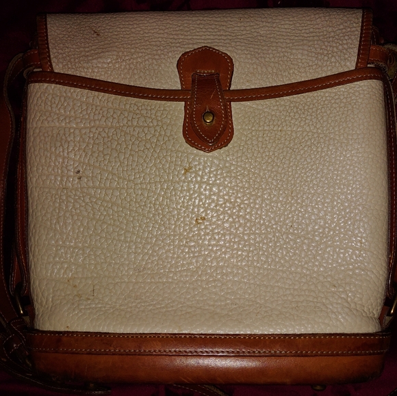 Vintage white and cognac Dooney & Bourke - Picture 3 of 8